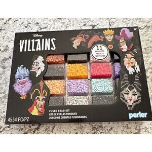Perler Disney Villains Fused Bead Kit, 11 Projects, 4554 Pieces
